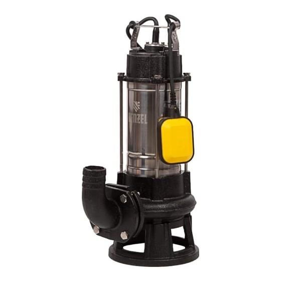 Denzel Фекальный насос FP1800-KS, 1800 Вт, напор 17 м, 26000 л/ч, нож-измельчитель [99806]