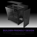 Корпус без блока питания Case NZXT H3 Flow 2025 , Midi-Tower, TG, 1x120mm, 1xUSB-A 3.2 + 1xUSB-C 3.2, mATX, mITX Black (CC-H31FB-01)