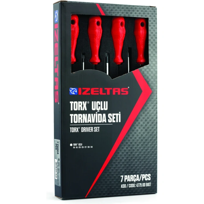 Набор отвёрток IZELTAS torx 7 предметов 4775008107