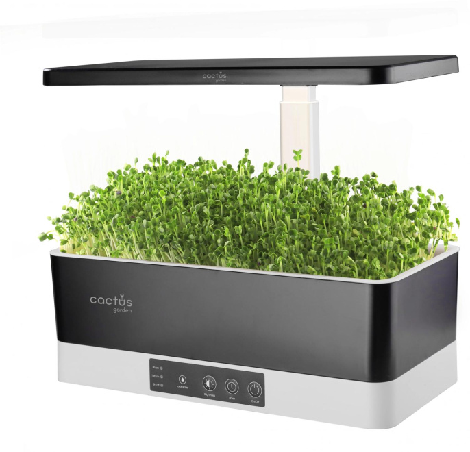 Гидропонная установка Cactus Garden 3л 24 черный (CS-LEDPOT-06)
