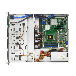 Корпус AIC RSC-1DTS_XE1-1DTS0-62 XE0-AE001-02, RSC-1DTS,1U, 12G 4xSATA/SAS/NVMe HS 3,5/2,5" universal bay + 4x2,5" 9mminternal bay, up to 12" W x 9.6" D ATX MB, 1x12G 4-port passive BPwith 1xSFF-8643 and 4*Oculink NVMe , 3x 40x56 + 1x 40x28 fans, 450W 1