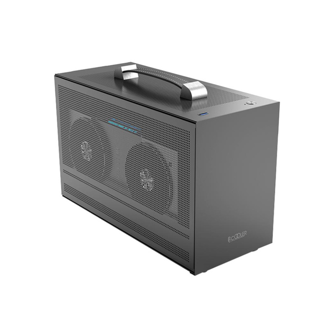 Корпус Case PCCooler I100 PRO MESH GY, Micro-Tower, Mesh, no fans, 1xUSB-C 3.1, SFX PSU Support, mITX Grey