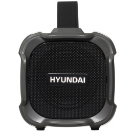 Колонка порт. Hyundai H-PAC460 черный 9W 1.0 BT/3.5Jack/USB 10м 1500mAh