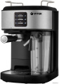 Кофеварка рожковая Vitek Metropolis VT-8489 1250Вт серый/черный