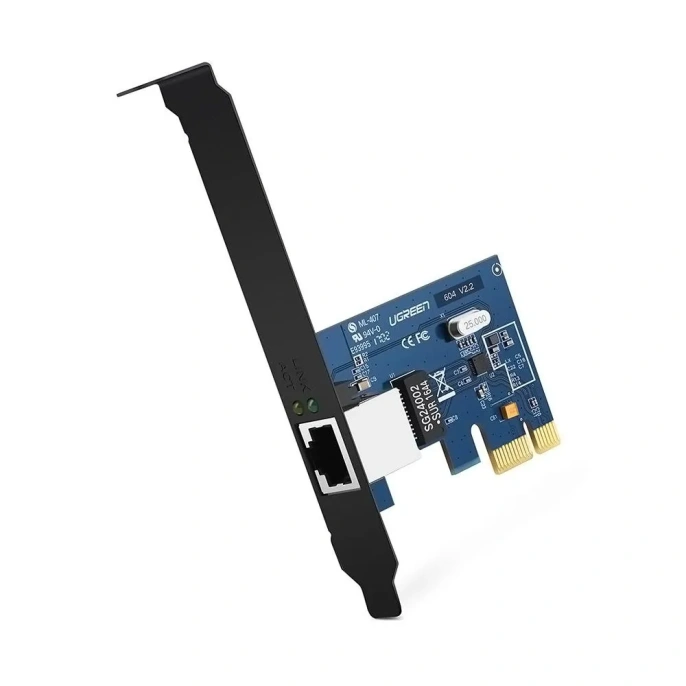 Адаптер UGREEN US230 (30771) Gigabit 10/100/1000Mbps PCI Express Network Adapter. Цвет: черный