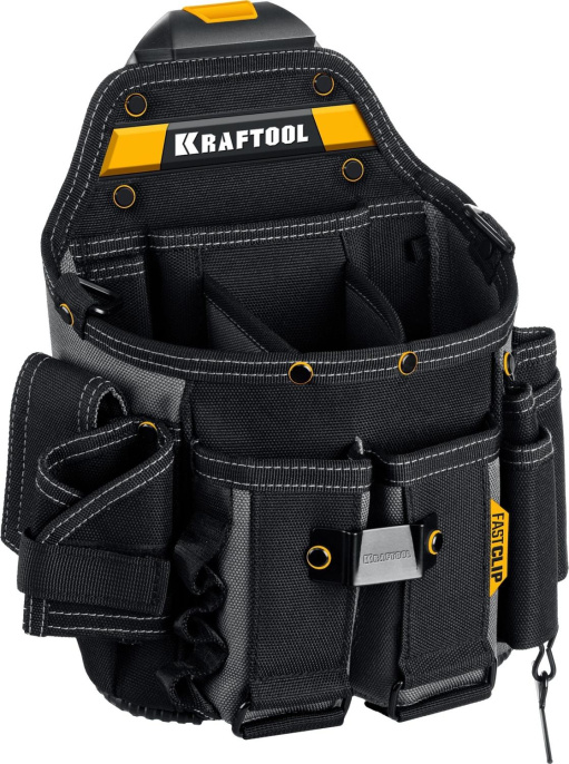 Сумка для инструментов Kraftool KPB-23 23карм. черный/желтый 38766