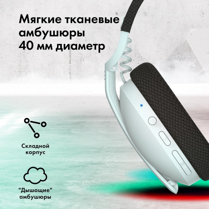 Наушники с микрофоном GMNG GG-HS420W белый 1.5м накладные BT/Radio оголовье 1970390