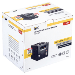 Стабилизатор напряжения IEK Expand, 2.4кВт черный [ivs21-1-003-11]
