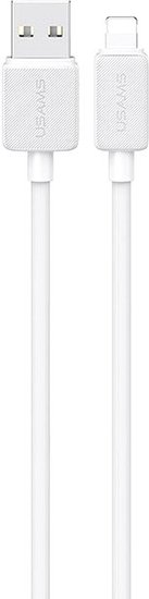 Кабель Usams US-SJ689 Lightning 2.4A Striped Data Cable-KY Series 1m Белый (SJ689USB02)