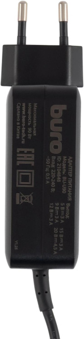 Блок питания Buro BU-U90 автоматический 90W 5V-20V 3A от бытовой электросети
