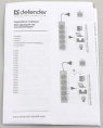 Сетевой удлинитель Defender E418, 1.8м, белый [99225]