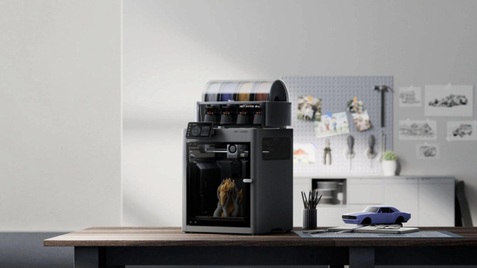 Принтер 3D Bambu Lab X2D Combo-EU 256x256x260мм ABS/PLA/PETG/Flex/Carbon/TPU 50мкм (PF004-P+SA007-EU)