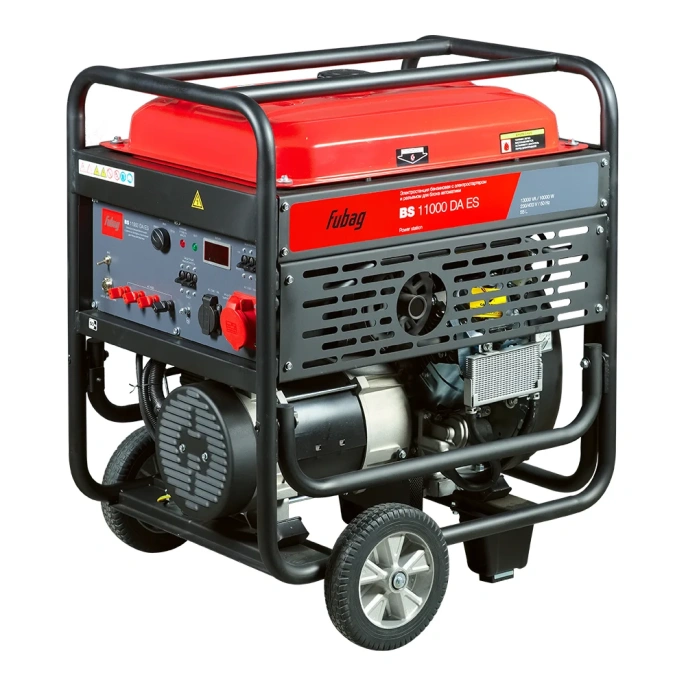 Бензиновая электростанция с электростартером и коннектором автоматики FUBAG bs 11000 da es 641054