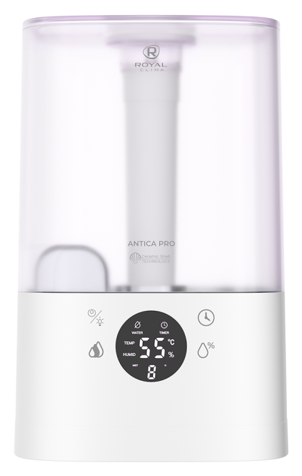 Увлажнитель воздуха ультразвуковой Royal Clima RUH-ANP300/4.3E-WT, 4.3л, белый