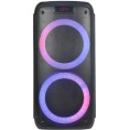 RITMIX SP-935B black {Bluetooth, 30 Гц -18 КГц, FM-радио, RGB-подсветка, AUX, USB, microSD до 32 Гб, MP3 , дисплей: LED, до 6 часов работы, 2 микрофонных входа под Джек 6,3мм}