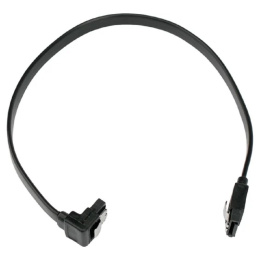 Cablexpert Кабель интерфейсный SATA Sata3 7pin / 7pin, угловой, защелка, 30см, черный, пакет CC-SATAM-DATA90-BL-30CM