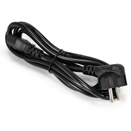 Кабель питания ExeGate Special PC-1.8S-Schuko(У)->C13/3x0.5 (Евровилка угловая EU/Тип F(Schuko) ->IEC 320 C13, 3*0.5mm2, CCA, черный, 1.8м) ES280999RUS