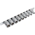 Набор торцевых головок E-Star (E10-E24;1/2"; 9 шт.) Hans 46410-9C