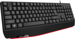 Клавиатура проводная DEFENDER Atom (Атом) HB-546 RU черный (USB, 104 клавиши) (45546)
