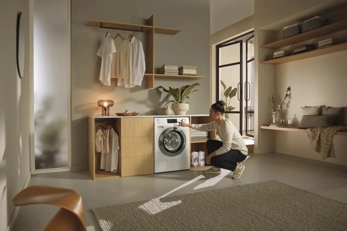 Стиральная машина Miele WEI895 WCS 125 класс: A загр.фронтальная макс.:9кг белый инвертер