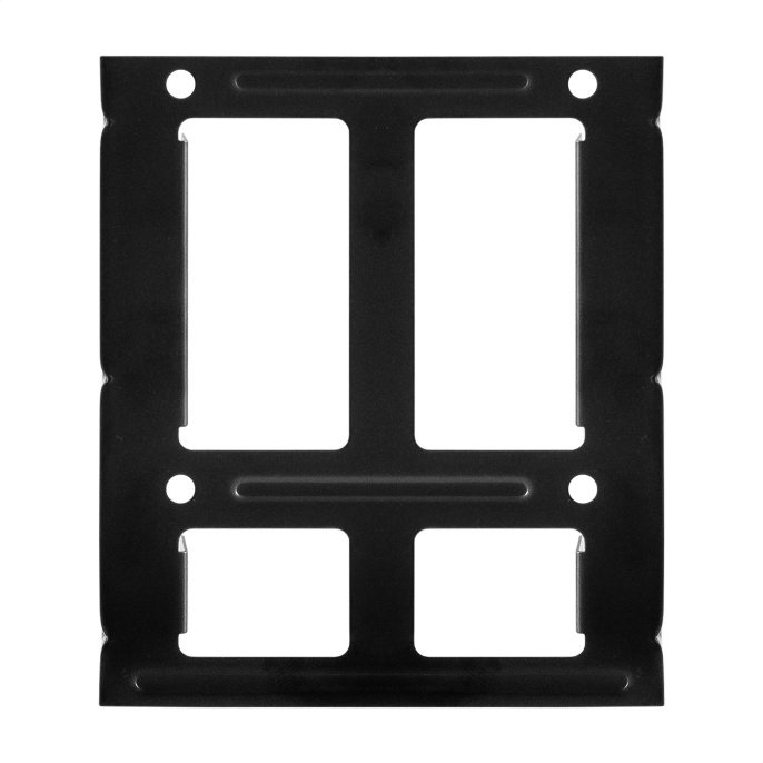 Салазки переходник ExeGate HD-22T3M для установки 2xHDD/SSD 2.5" в отсек 3.5" металлические EX292544RUS