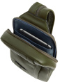 Рюкзак слинг Piquadro Russel CA6764W137/VE2 хаки кожа