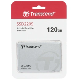 Твердотельный диск 120GB Transcend, 220S, SATA III [R/W - 420/550 MB/s] (TS120GSSD220S)