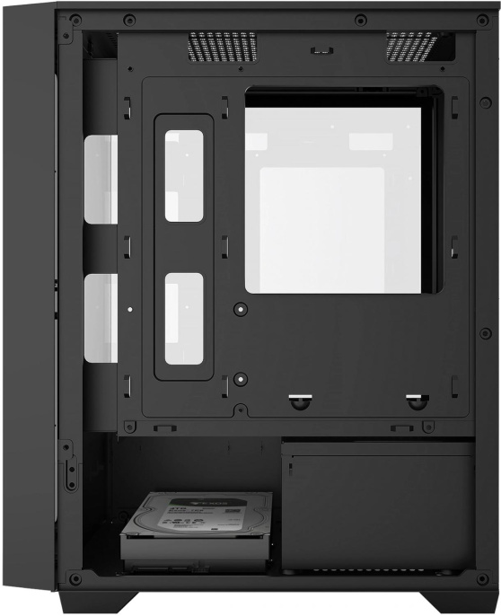Корпус mATX BLOODY CC-124, Mini-Tower, без БП,  черный [cc-124-bk]