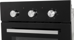 Духовой шкаф электрический LEX EDM 4570 BL, 53л, дверца с 2 стеклами, стекло черное