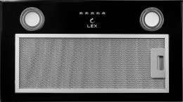 Вытяжка встраиваемая Lex GS Bloc P 600 BL черный управление: кнопочное (1 мотор)