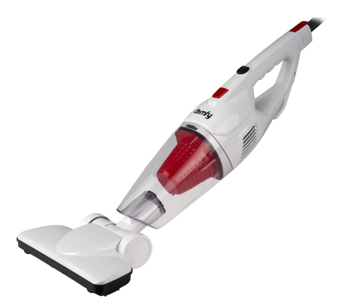 Ручной пылесос handstick DOMFY DSC-VC301, 1000Вт, белый/красный