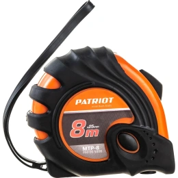 Рулетка, ударопрочный корпус, обрезиненная, 8м PATRIOT MTP-8 350005008