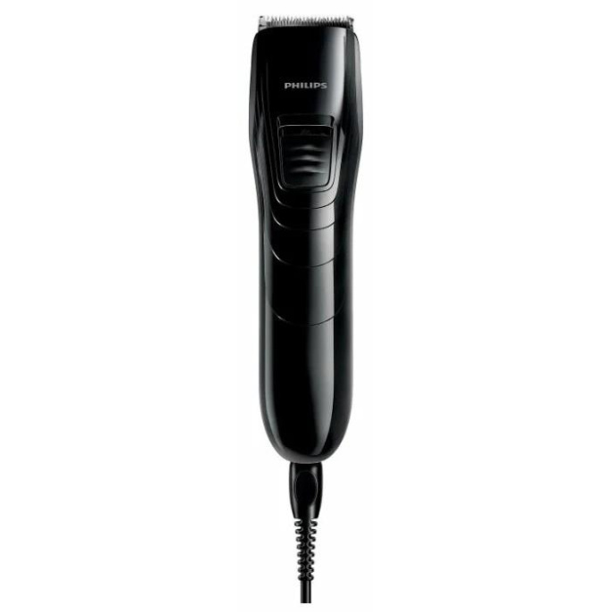 Машинка для стрижки волос Philips QC5115/15 Black (для прически, длина стрижки: 3-21 мм, питание от сети, не требует смазки, количество установок длины: 10, материал лезвий: нержавеющая сталь)