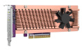 Плата расширения QNAP QM2-2P-384A 2 x M.2 22110 or 2280 PCIe Gen3 x8 NVMe SSD slots. Low-profile flat and Full-height brackets included.