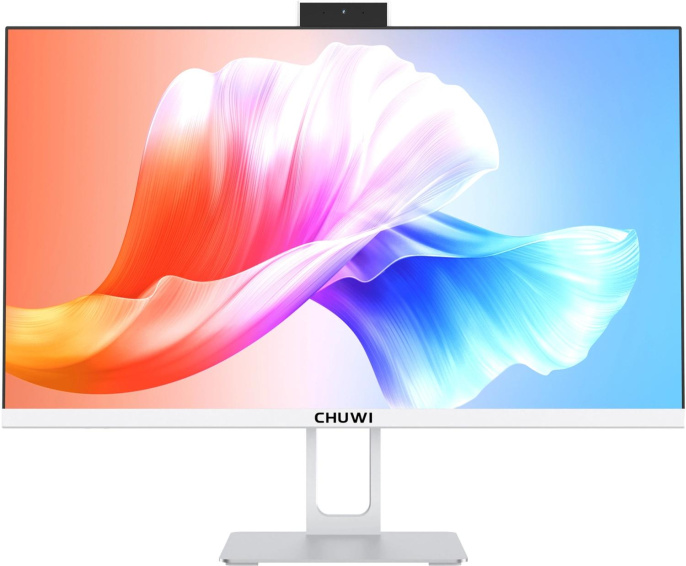 Моноблок Chuwi Unitech 24 23.8" Full HD Ryzen 5 6600H 3.3 16Gb SSD512Gb 660M Windows 11 Pro GbitEth WiFi BT 48W клавиатура мышь Cam белый 1920x1080 (23437282)