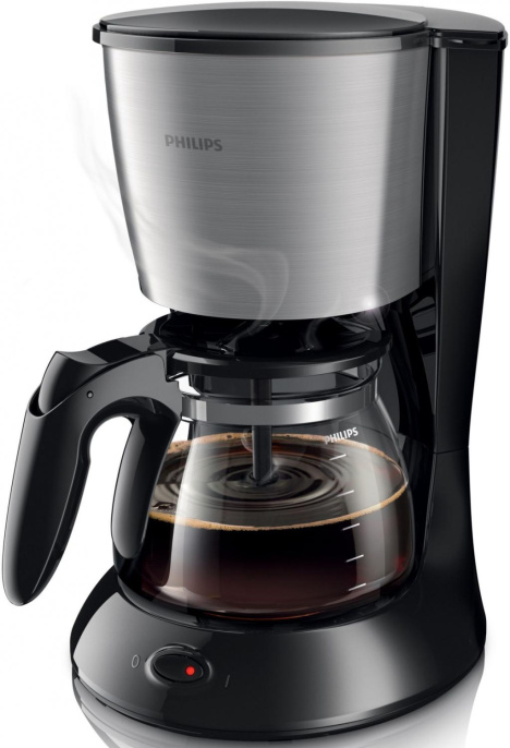 Кофеварка Philips HD7462/20, капельная, черный / серебристый