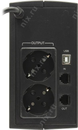 CyberPower ИБП Line-Interactive UT650E 650VA/360W RJ11/45 2 EURO Акция
