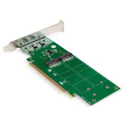 Переходник ExeGate EXE-597E4 4 x M.2 M key - PCI-E x16 v3.0, для установки четырех SSD M.2 2230/2242/2260/2280/22110 M key NGFF в слот PCI-E, материнская плата должна быть c функции Bifurcation PCI-E EX298299RUS