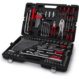 Набор ручных инструментов RUNTEC TECHNIC 142 предмета 1/2, 3/8, ¼ RT-HT142T