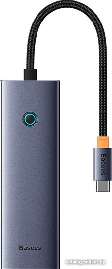 Хаб Baseus BS-OH108 UltraJoy Series 4 порта (USBA to USB3.0*4) Space Grey (B0005280A813-03)