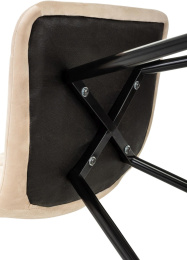 Стул для дома Бюрократ CH-K1 бежевый Holland 06 металл черный на ножках CH-K1_1/HL07
