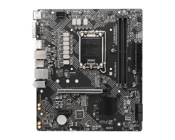 Материнская плата MSI PRO H610M-G, Socket LGA 1700, Intel H610, mATX, Ret
