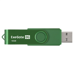 USB-флеш накопитель ExeGate Jet 16GB зеленый USB2.0, 480Mbps, пластик/металл EX302041RUS