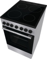 Электрическая плита Gorenje GEC5B20SG, стеклокерамика, инфракрасная, без крышки, серебристый