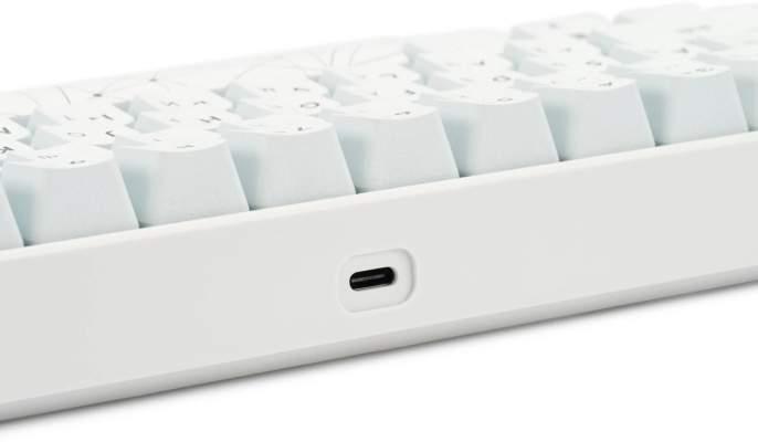 Клавиатура GMNG GG-KB505XW, беспроводная, USB, Bluetooth/Радиоканал,  механическая, белый [1910522]