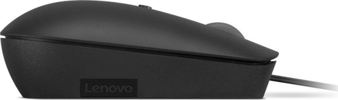 Мышь проводная Lenovo 400, оптическая, USB-C, 2400dpi, черный [gy51d20875]