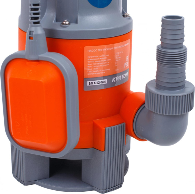 Насос дренажный КРАТОН DWP-11,  центробежный, погружной, 7500л/ч [5 04 02 011]