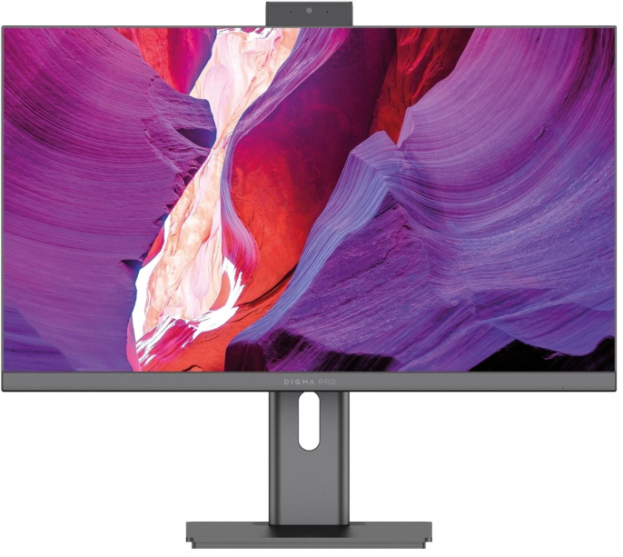 23.8" Моноблок DIGMA PRO Unity Full HD, Intel Core i3 12100, 16ГБ DDR4, 512ГБ SSD,  Windows 11 Pro, серый и черный [dm23p3-adxw03]