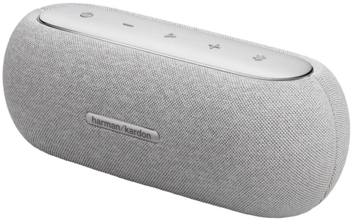 Колонка порт. Harman Kardon Luna Google Assistant, Amazon Alexa серый 40W 1.0 BT/Wi-Fi 4800mAh HKLUNAGRYEU