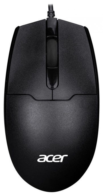 Мышь проводная Acer OMW126, оптическая, USB, 1200dpi, черный [zl.mceee.010]